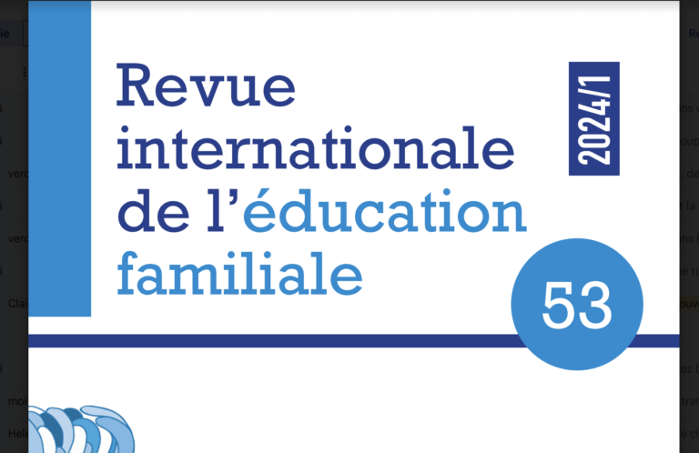 Appel à articles : « Le conflit dans les relations entre l’école et les familles », Revue internationale de l’éducation familiale, n° 56.